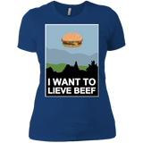 T-Shirts Royal / X-Small I want to lieve beef Women's Premium T-Shirt