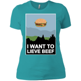T-Shirts Tahiti Blue / X-Small I want to lieve beef Women's Premium T-Shirt