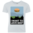 T-Shirts Heather White / YXS I want to lieve beef Youth Triblend T-Shirt