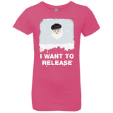 T-Shirts Hot Pink / YXS I Want to Release Girls Premium T-Shirt