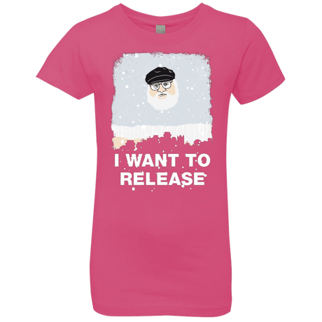 T-Shirts Hot Pink / YXS I Want to Release Girls Premium T-Shirt