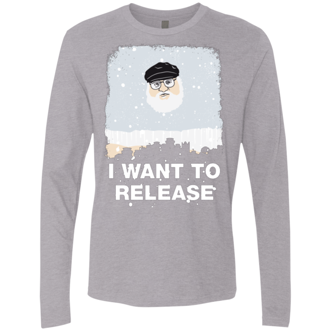 T-Shirts Heather Grey / Small I Want to Release Men's Premium Long Sleeve