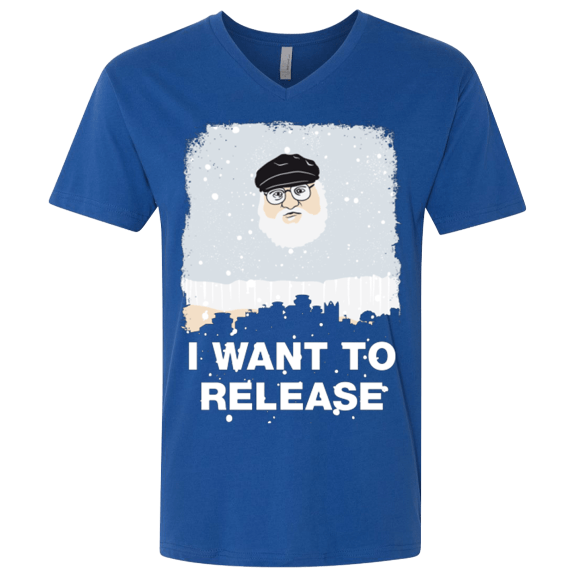 T-Shirts Royal / X-Small I Want to Release Men's Premium V-Neck