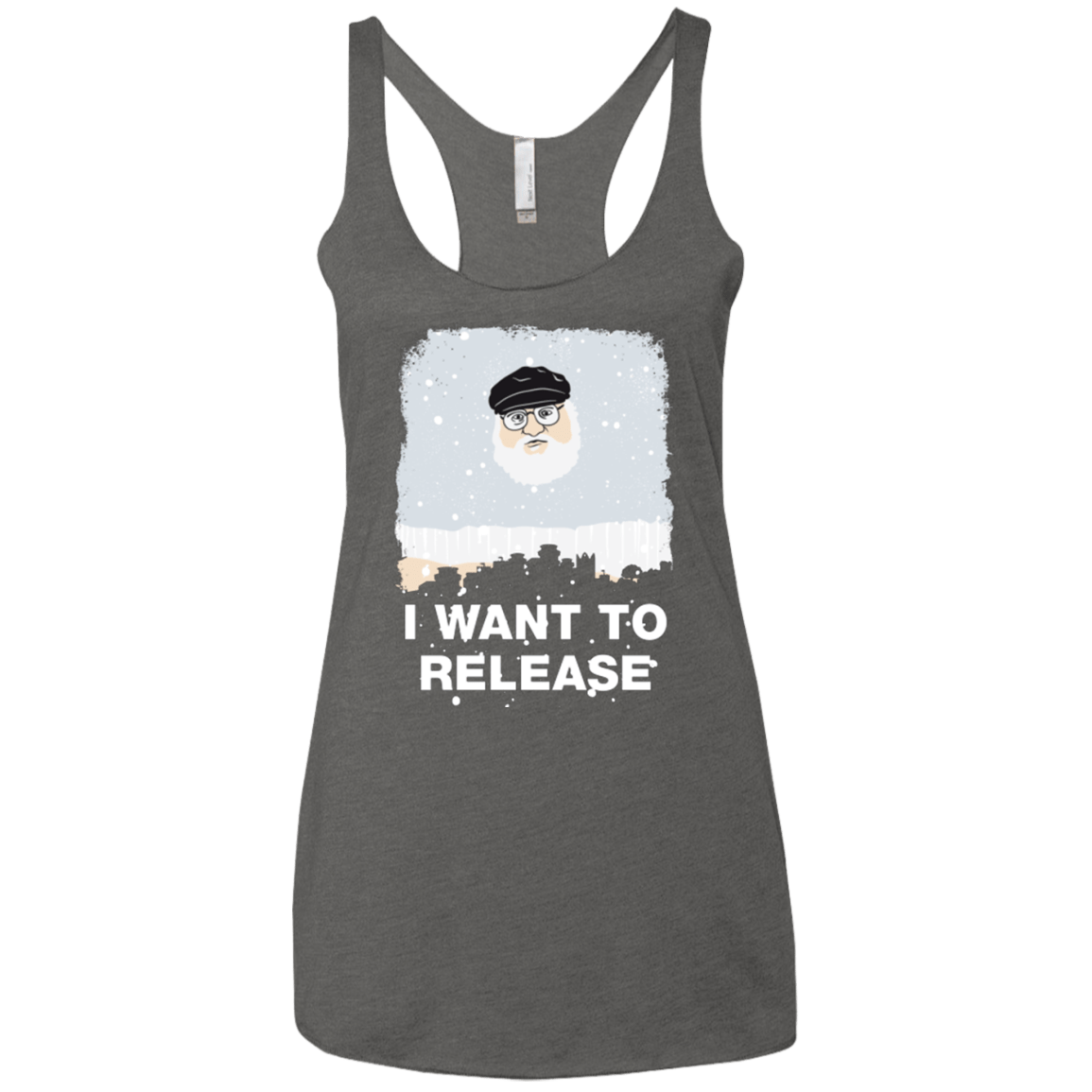 T-Shirts Premium Heather / X-Small I Want to Release Women's Triblend Racerback Tank