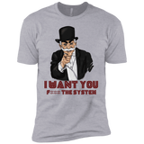 T-Shirts Heather Grey / YXS i want you f3ck the system Boys Premium T-Shirt