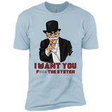 T-Shirts Light Blue / YXS i want you f3ck the system Boys Premium T-Shirt