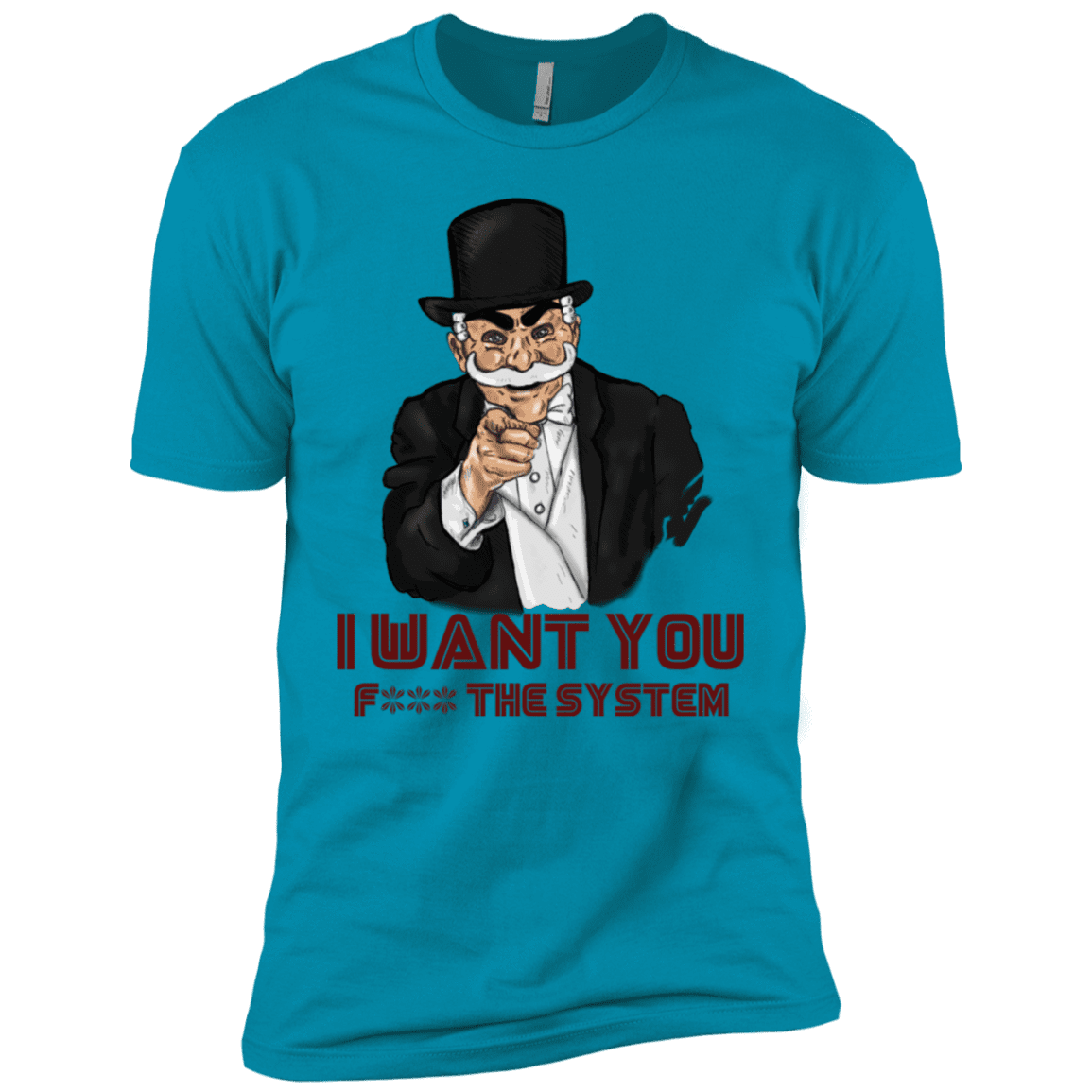 T-Shirts Turquoise / YXS i want you f3ck the system Boys Premium T-Shirt