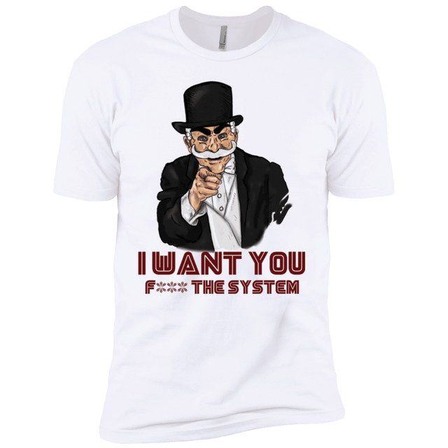 T-Shirts White / YXS i want you f3ck the system Boys Premium T-Shirt