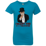 T-Shirts Turquoise / YXS i want you f3ck the system Girls Premium T-Shirt