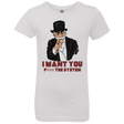 T-Shirts White / YXS i want you f3ck the system Girls Premium T-Shirt