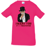 T-Shirts Hot Pink / 6 Months i want you f3ck the system Infant Premium T-Shirt