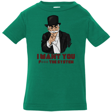 T-Shirts Kelly / 6 Months i want you f3ck the system Infant Premium T-Shirt