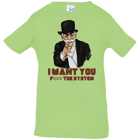 T-Shirts Key Lime / 6 Months i want you f3ck the system Infant Premium T-Shirt