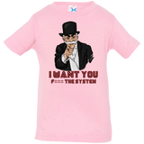 T-Shirts Pink / 6 Months i want you f3ck the system Infant Premium T-Shirt
