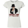 T-Shirts White / S i want you f3ck the system Junior Slimmer-Fit T-Shirt