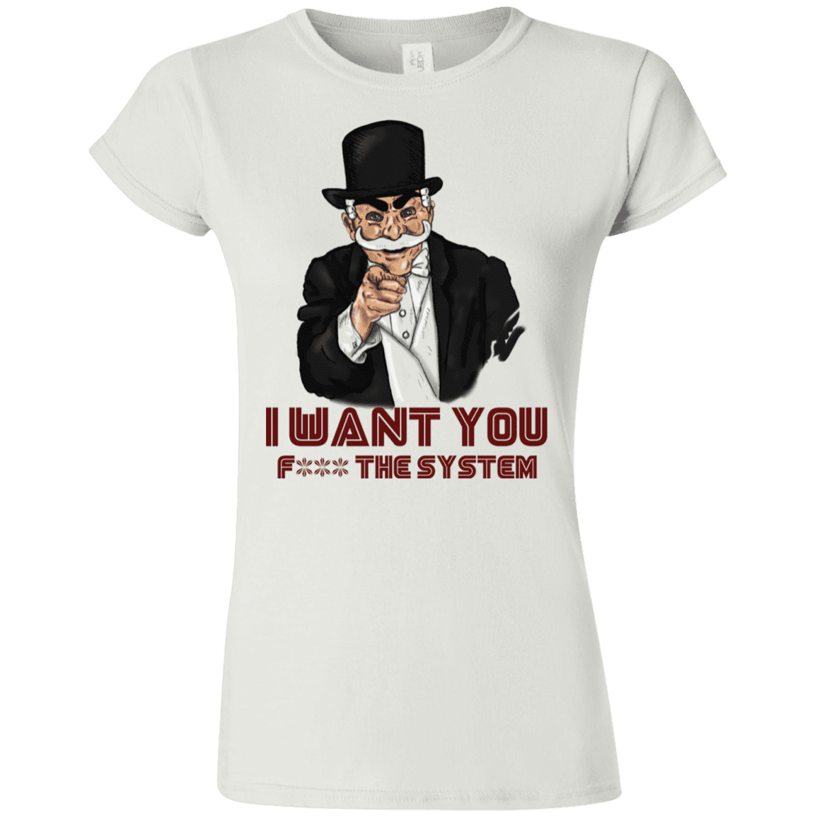 T-Shirts White / S i want you f3ck the system Junior Slimmer-Fit T-Shirt