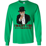 T-Shirts Irish Green / S i want you f3ck the system Men's Long Sleeve T-Shirt