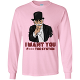 T-Shirts Light Pink / S i want you f3ck the system Men's Long Sleeve T-Shirt