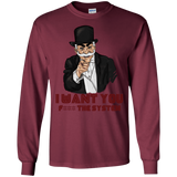 T-Shirts Maroon / S i want you f3ck the system Men's Long Sleeve T-Shirt