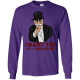 T-Shirts Purple / S i want you f3ck the system Men's Long Sleeve T-Shirt