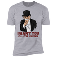 T-Shirts Heather Grey / X-Small i want you f3ck the system Men's Premium T-Shirt