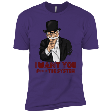 T-Shirts Purple Rush/ / X-Small i want you f3ck the system Men's Premium T-Shirt