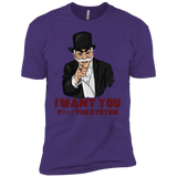 T-Shirts Purple Rush/ / X-Small i want you f3ck the system Men's Premium T-Shirt