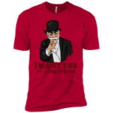 T-Shirts Red / X-Small i want you f3ck the system Men's Premium T-Shirt