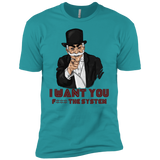 T-Shirts Tahiti Blue / X-Small i want you f3ck the system Men's Premium T-Shirt
