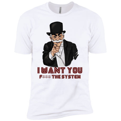 T-Shirts White / X-Small i want you f3ck the system Men's Premium T-Shirt