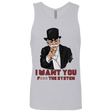 T-Shirts Heather Grey / S i want you f3ck the system Men's Premium Tank Top