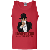 T-Shirts Red / S i want you f3ck the system Men's Tank Top