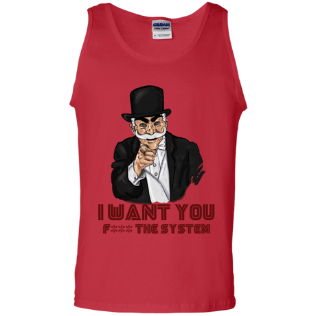T-Shirts Red / S i want you f3ck the system Men's Tank Top
