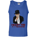 T-Shirts Royal / S i want you f3ck the system Men's Tank Top