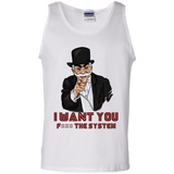 T-Shirts White / S i want you f3ck the system Men's Tank Top