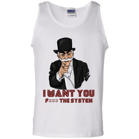 T-Shirts White / S i want you f3ck the system Men's Tank Top