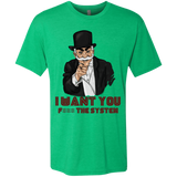 T-Shirts Envy / S i want you f3ck the system Men's Triblend T-Shirt