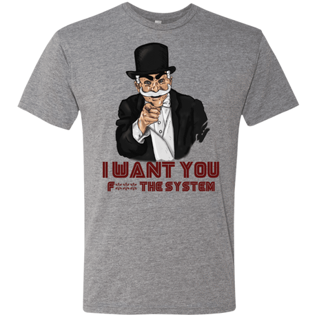 T-Shirts Premium Heather / S i want you f3ck the system Men's Triblend T-Shirt