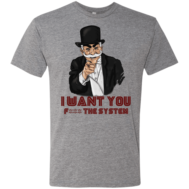 T-Shirts Premium Heather / S i want you f3ck the system Men's Triblend T-Shirt