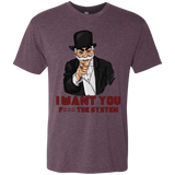 T-Shirts Vintage Purple / S i want you f3ck the system Men's Triblend T-Shirt