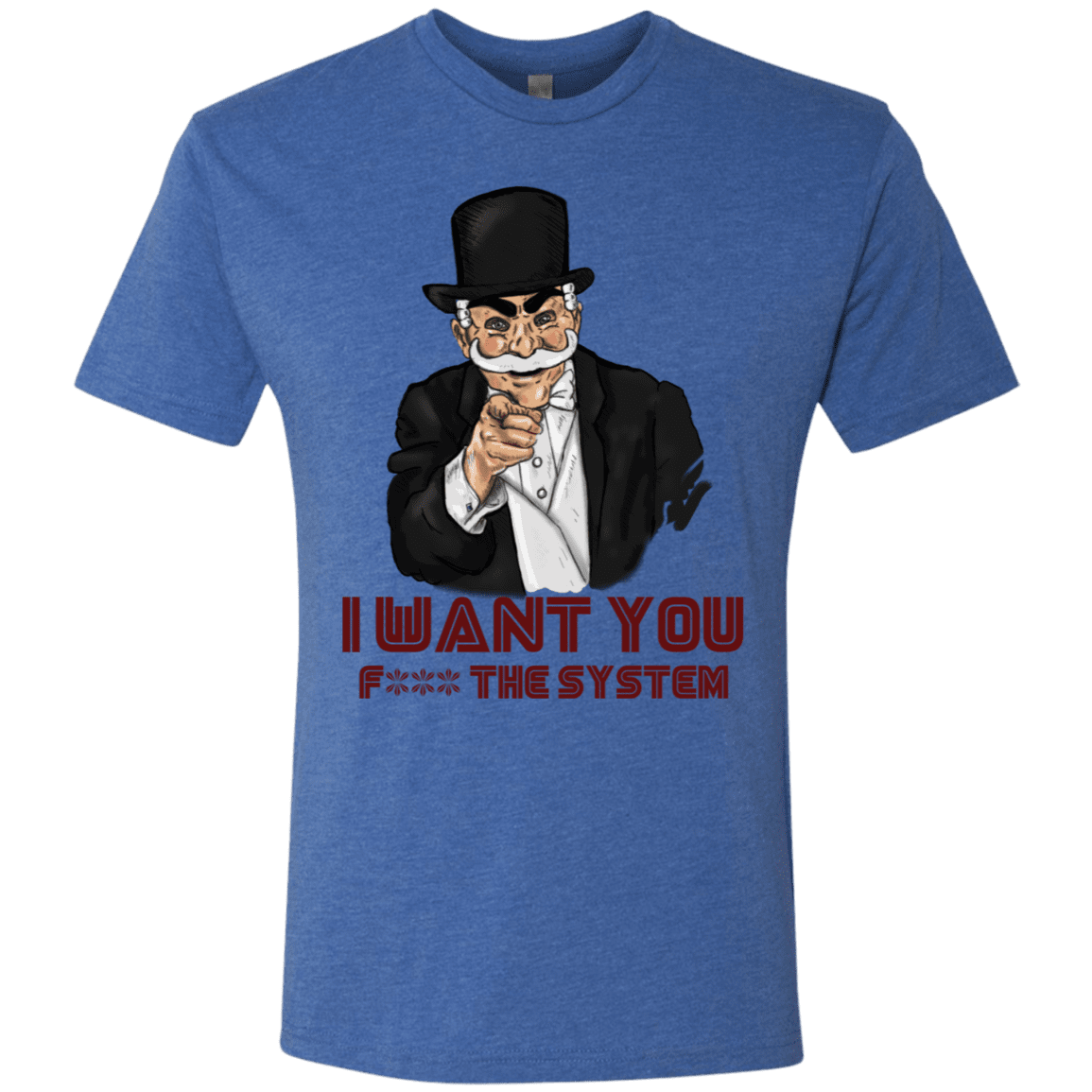 T-Shirts Vintage Royal / S i want you f3ck the system Men's Triblend T-Shirt