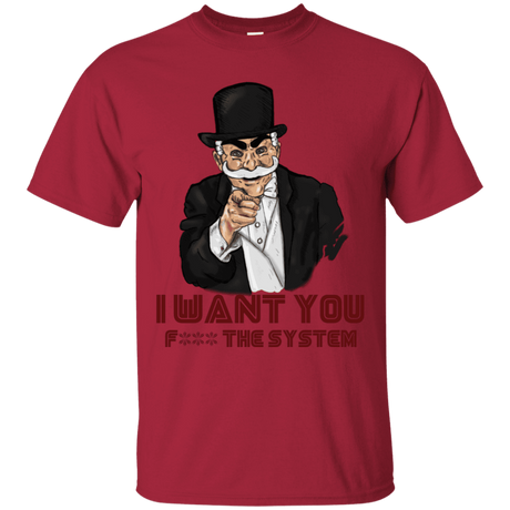 T-Shirts Cardinal / S i want you f3ck the system T-Shirt
