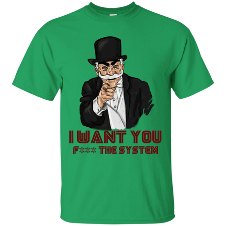 T-Shirts Irish Green / S i want you f3ck the system T-Shirt