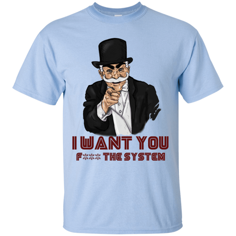 T-Shirts Light Blue / S i want you f3ck the system T-Shirt