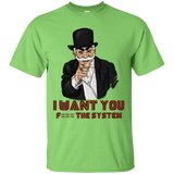 T-Shirts Lime / S i want you f3ck the system T-Shirt