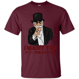 T-Shirts Maroon / S i want you f3ck the system T-Shirt