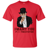 T-Shirts Red / S i want you f3ck the system T-Shirt