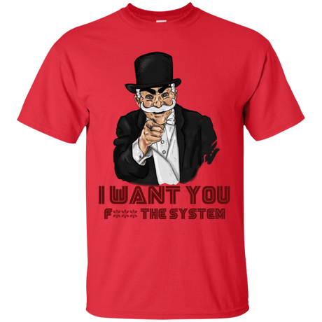 T-Shirts Red / S i want you f3ck the system T-Shirt