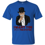 T-Shirts Royal / S i want you f3ck the system T-Shirt