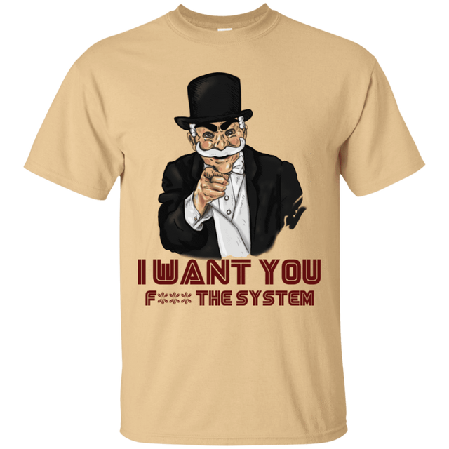 T-Shirts Vegas Gold / S i want you f3ck the system T-Shirt